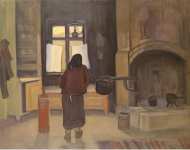 Nelimarkka Eero Alexander Morning in a Peasant House  - Hermitage